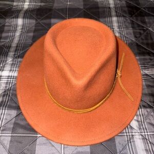 Women's Tan Fedora Hat